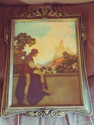 Antique Maxfield Parrish Framed Print The Knave 1925