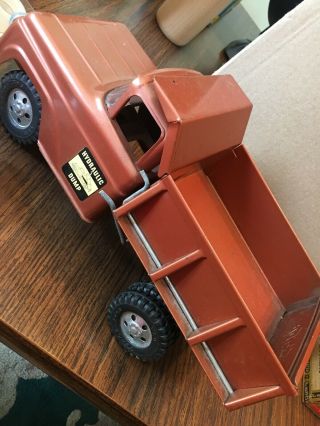 Vintage Tonka Hydraulic Dump Truck,  Pressed Steel Toy Vehicle 4