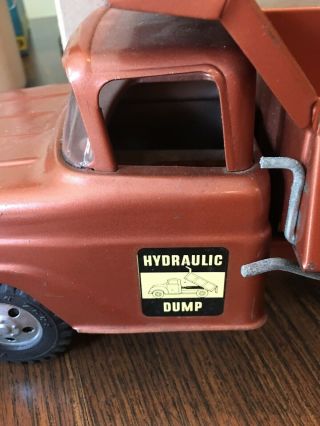 Vintage Tonka Hydraulic Dump Truck,  Pressed Steel Toy Vehicle 6