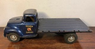 Vintage Tonka Farms High Rack Stake Truck Pressed Steel Toy