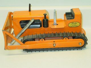 Vintage Tonka Orange Giant Bulldozer,  Pressed Steel Toy,  1961