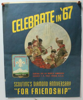Norman Rockwell Boy Scout World Jamboree Poster 1967