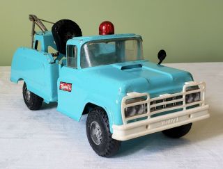 Early Buddy L Toys Ford Cab Tow Truck W/beacon Light 60 
