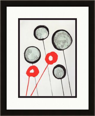 1956 Alexander Calder Authentic Color Lithograph " Lollipops " Framed