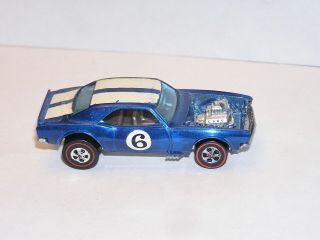 1970 Hot Wheels Redline Spoilers Heavy Chevy All Blue Camaro Good Shape