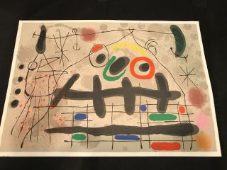 Joan Miro Orig.  Lithograph 1967 Proof On Japon Nacre We Love Best Offers