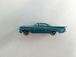 RARE Matchbox Lesney Chevrolet Impala 57 blue base SPW VNM in C box 8