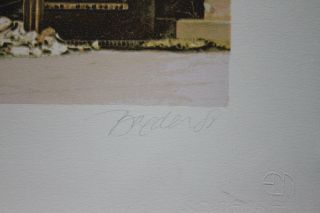 John Baeder Blue Beacon Diner 1980 Art Print Silkscreen Pencil Signed 3