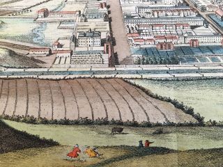 Town & Harbour of Whitehaven Hand - colored Copper Plate Engraving c.  1790 3