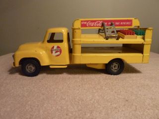 Buddy L 1950 ' s Coca Cola Truck With Dollies and Coke Trays Pressed Steel 2