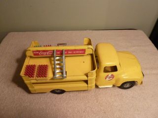 Buddy L 1950 ' s Coca Cola Truck With Dollies and Coke Trays Pressed Steel 4