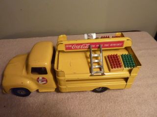Buddy L 1950 ' s Coca Cola Truck With Dollies and Coke Trays Pressed Steel 5