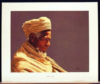 Gabra Man 18 By 22 Inch Lunda Hoyle Gill Signed Numbered Print
