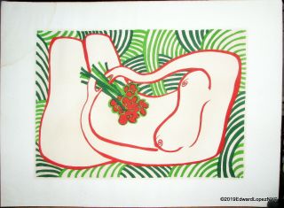 Green Nude By Edwina Sandys Signed Serigraph 8/150 - Valued In The Thou$ands