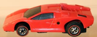 Dte 1978 Hot Wheels Sizzlers Redline 9863 Red Lamborghini Countach