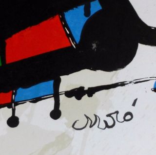 Fundacio Joan Miro Offsett Lithograph Poster 1976 Lim Ed.  2000 signed Barcelona. 2