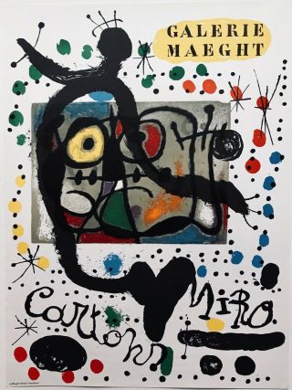 Miro Art Exhibition Poster Galerie Maeght