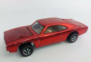 Hot Wheels Red Line Custom Dodge Charger Red Spectraflame White Int Usa