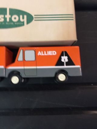 Very Rare 1960 ' s Ralstoy Metal Allied Vans Moving Truck Set NOS USA Canada W/box 3
