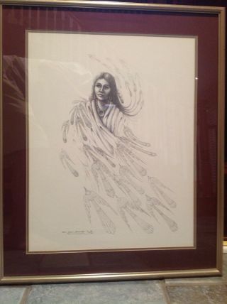 Limited Edition Numbered Signed Native American Cherokee By Artist Ben Shoemaker
