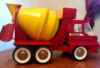 Vintage Structo Cement Mixer Truck Made In Usa Pat.  1966