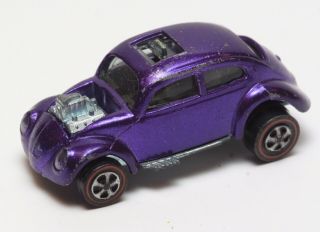D29 Mattel Hot Wheels Redline 1968 Us Purple Custom Volkswagen Beetle