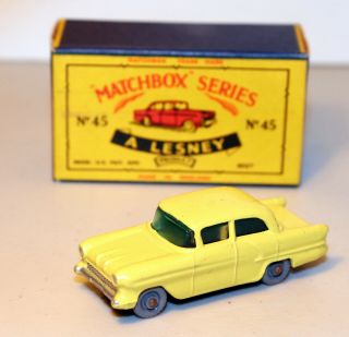 Dte Lesney Matchbox Regular Wheels 45 - 1 Vauxhall Victor Green Windows,  Kgpw/ra