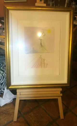Salvador Dali Hand Signed Etching Tribe Of Benjamin 12 Tribes Israel
