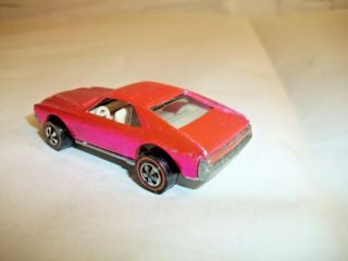 Custom AMX Hot Wheels redline Pink USA 2