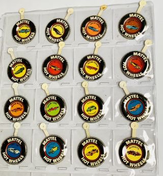 Hot Wheels Redline Sweet 16 Buttons From 1967 First Year Release