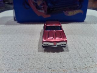 Hot Wheels Redlines 1971 Custom Olds 442 Red with dark interior RARE COLOR 5