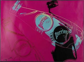 Andy Warhol : Perrier Pink,  1983 Offset - Litho Poster