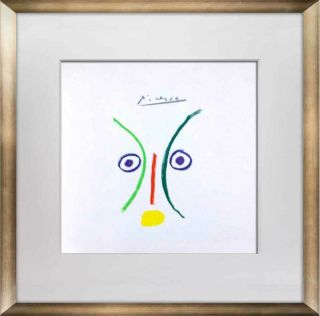 Pablo Picasso Lithograph Limited Edition Signed " La Amante " W/frame