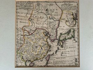 Antique Map 1720 By Herman Moll China & Japan