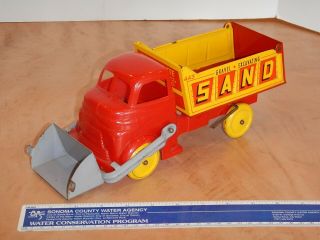 1950s WYANDOTTE SAND GRAVEL EXCAVATING STEEL & PLASTIC FRONT LOADER DUMP TRUCK 2