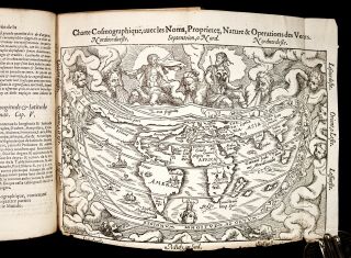 1581 APIANUS Cosmographia (French) COSMOGRAPHY ASTRONOMY Geography MAP Americana 10