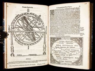1581 APIANUS Cosmographia (French) COSMOGRAPHY ASTRONOMY Geography MAP Americana 5