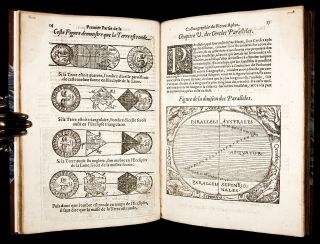 1581 APIANUS Cosmographia (French) COSMOGRAPHY ASTRONOMY Geography MAP Americana 6