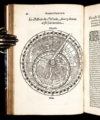 1581 APIANUS Cosmographia (French) COSMOGRAPHY ASTRONOMY Geography MAP Americana 9