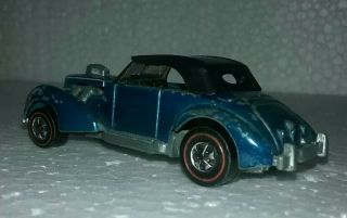 1970 - 71 Hot Wheels Redline Classic Cord (light Blue).  Rare Hard To Find Color