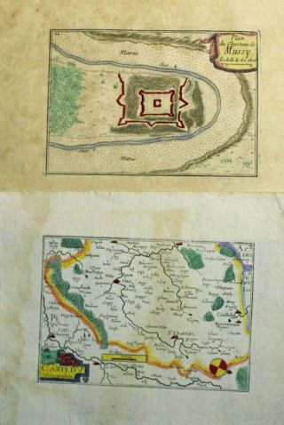 1648 Two Fine Tassin Maps Of Northern France