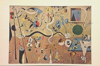 Sublime 1941 Joan Miro Hand Signed The Harlequin 