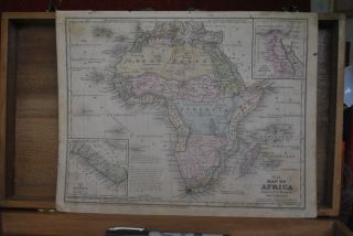 1858 Map Of Africa,  Unexplored Ethiopia Region,  Tripoli,  Liberia Inset
