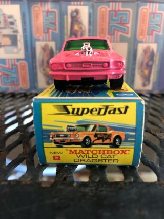 Matchbox Superfast 8 Pink Wild Cat Dragster in G Type Box 3