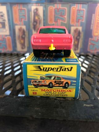 Matchbox Superfast 8 Pink Wild Cat Dragster in G Type Box 4