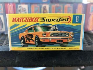 Matchbox Superfast 8 Pink Wild Cat Dragster in G Type Box 7