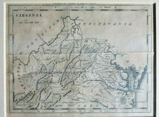 Antique Map of Virginia,  Thomas & Andrews,  Boston 4