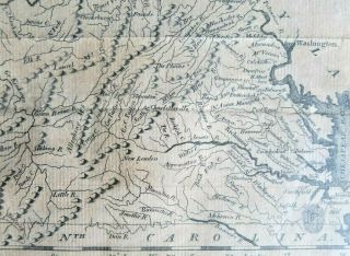 Antique Map of Virginia,  Thomas & Andrews,  Boston 5