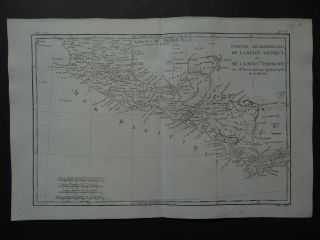 1780 Bonne Atlas Map Southern Mexico - Nouvelle Espagne - Honduras - Nicaragua