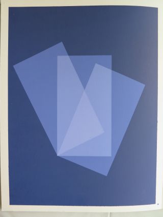 Josef Albers Silkscreen Folder X - 1 Left/right Interaction Of Color 1963